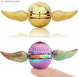 Novelty Games Fidget Hand Spinner Gift for The Medical Magic Wizard World Stress Anxiety ADHD Relief Fidget Toy Metal Fans Q240418