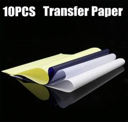 10PCS Spirit Tattoo Transfer Paper A4 Size Tatoo Paper Thermal Stencil Carbon Copier Paper Tattoo Supply9302251