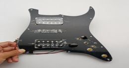 Upgrade Loaded HSH Black Pickguard Set Multifunction Switch Harness Seymour Duncan TB4 Pickups 7 Way Toggle For ST Guitar9493055