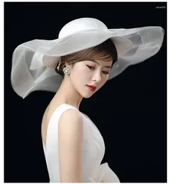 Berets Style Pography Mesh Exaggerated Hat Banquet