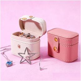 Jewellery Boxes Mini Box Simple Portable Case Earrings Ring Storage Travel Organiser Display Cases Gift Packing Drop Delivery Dhgarden Dhl9I