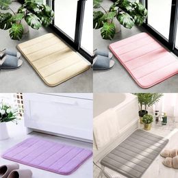 Bath Mats 60 X 30cm Home Mat Super Absorbent Bathroom Carpets Soft Memory Foam Non-Slip Rug Kitchen Bedroom Toilet Shower Floor Decor