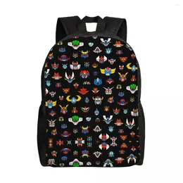 Backpack Ufo Robot Travel Men Women School Computer Bookbag Goldorak Grendizer Mazinger Z College Student Daypack Bags