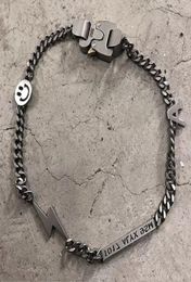 ALYX Hero Chain Necklace Pearl ALYX Accessories Titanium Steel Metal Fashion Hip Hop ALYX Necklace Y01245304962