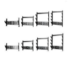 Decorative Plates Sword Flute Wall Display Stand For Collectors Accessories Black Color