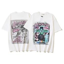 American Hell High Street Hip Hop Short Sleeve Couple Ins T-shirt Vtg Computer Prodigy Half Summer