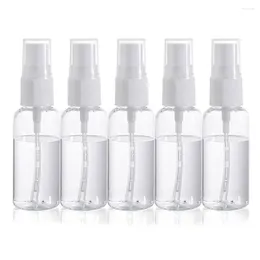 Storage Bottles 5 Pcs Air Freshening ABS Cosmetic Spray Bottle Lotion Containers Accessories Travel Press Pump Durable Dispensor Clear