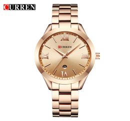 CURREN Gold Watch Women Watches Ladies 9007 Steel Women039s Bracelet Female Clock Relogio Feminino Montre Femme V1911151737022