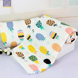 Blankets Elinfant 1Pcs 6 Layers Muslin Cotton Baby Swaddles Soft Born Black White Gauze Infant Wrap Sleepsack Swaddle