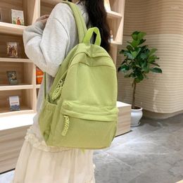 School Bags Fashion Corduroy Women Backpack Large Shoulder Bag For Teenager Girls Female Student Laptop Backapcks Travel Book