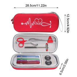 Cases Hard EVA Portable Stethoscope Carrying Case Storage Box Shell Mesh Pockets For 3M Littmann III Stethoscope Medical Bag