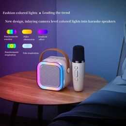 Portable Speakers Ktv Karaoke Microphone Speaker High-end Bluetooth Audio Small Home Professional Childrens Singing Bluetooth Speaker Column K12