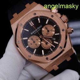 Unisex AP Wrist Watch Epic Royal Oak Series 26331OR Mens 18k Rose Gold Automatic Mechanical Swiss Watch Luxury with Diameter 41mm