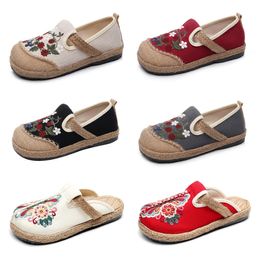 Luxury designer women Casual Shoes GAI Vintage black red blue Flats Outdoor Season Casual Shoes Eur36-40