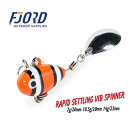 FJORD 7g105g14g Spinning Tailspinner Swimbait Fishing Lures Spinnerbait Vib Metal Artificial Bait Carp Accessories 240407