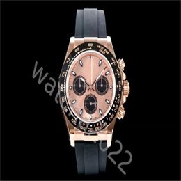 ZP Factory Custom Swiss Cal Watch Movement Men's 116515LN Rose Gold Cosmograph Chocolate Oysterflex Designer Strap 116515 Su262P