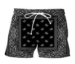 New 3D Printing Bandana Fashion Men Women Tracksuits Shorts Ps Size S7XL Harajuku0000052515907