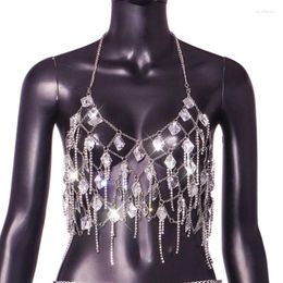 Belts Female Body Chain Fashion Fringed Crystal Chest Bra Decorative Jewelry Sexy Party Accessories