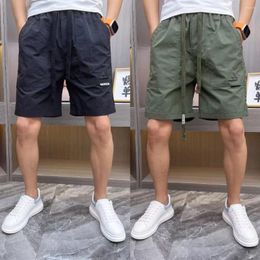 Men's Shorts Men Casual 2024 Summer Korean Fashion Brand Drawstring Waist Comfortable Swim Trunks Quick Dry Beach Y2k Pan