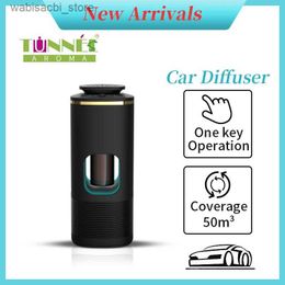 Fragrance AROMA TUNNEL Car Fragrance Diffuser Coverage 50m Purifier For Car Essenti Oil Diffuser Atmosphere Light Smell Distributor L49