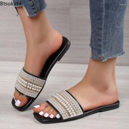 Slippers Pearl Cross Fashion Ladies Luxury Designers Sandals Summer Women's Outdoor Casual Flat Shoes Comfort Beach
