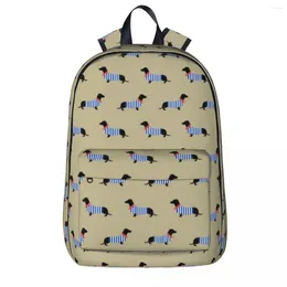 Backpack NOISYDESIGNS Cute Dachshund Dog Backpacks For Teenage Boys Mochila Young Children School Bags Women Men Kids Book Bag