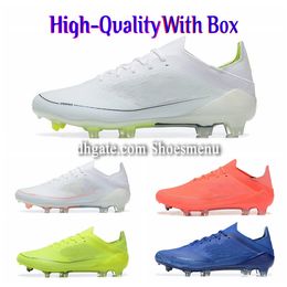 Football Shoes Cleats Boots F50 Tamanho 39-45 Branco Red Green Blue Soccer Scelings Boy Gril Trainers Desconto na venda com caixa de alta qualidade no ShoesMenu