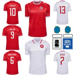 National Team 9 HOJLUND Soccer Jersey Denmark 14 DAMSGAARD 23 HOJBJERG 11 DARAMY 3 VESTERGAARD 17 KRISTIANSEN 10 ERIKSEN 13 NELSSON Football Shirt Kits 24/25 Euro Cup