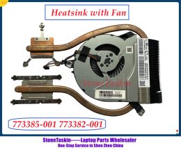 Pads StoneTaskin 773385001 773382001 Radiator For HP Pavilion 14P 15P 17P 14V 15V 15K CPU GPU Cooling Heatsink with Fan Test