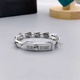 Ch Croatian Silver Tongue Bracelet Punk Classic Elements Hip Hop Fashion Live Handicraft Couple