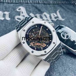 Piquet Audemar Automatic Mechanical Octagonal Round Shell Cover Design Fashionable High End Hollow Cutting Imported 316 Stainless Steel high quality