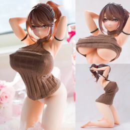 Manga Anime Manga 1/4 Native BINDing Anime Girl Figure Hinano 27cm Kneeling posture PVC Action Figures Adult Collection Model doll Toys