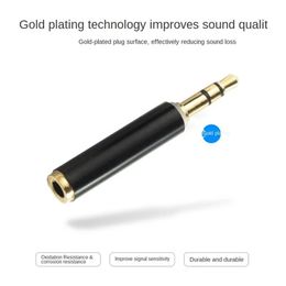 2024 Tool Parts All copper 3.5mm 3 section to 4 section mobile headset adapter 3.5 male to female audio extension conversion head 1. for