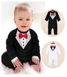 Clothing Sets Baby Boy Romper Infant Toddler Suit Little Gentleman With Bow Tie Jumpsuit Kids JumpsuitsClothing SetsClothing9343221