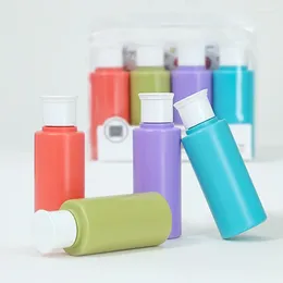 Storage Bottles 3/4Pcs Travel Refillable Bottle Set 60ml Tube Lotion Shampoos Shower Gels Handwash Cosmetics Squeezing Empty