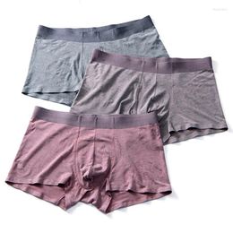 Underpants Luxury Sexy Men Underwear Boxer Solid Breathable Boxershorts Modal Soft Shorts Trunks Cuecas Male Panties