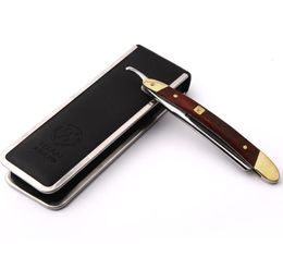 Japan VG10HZ Steel Straight Razor Men Shaving Titan Razors Wood Handle Barber Barbeador Copper Manual Shaver Classic Scraper4282190