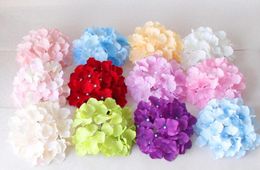 18CM71quot Artificial Hydrangea Decorative Silk Flower Head For Wedding Wall ArchDIY Hair Flower Home Decoration accessory pro7857025