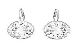 1111 Bella Dangle Earrings made with Austrian Crystal for Ladies Silver Plated Round Drop Earings Christmas Bijoux Gift9549836