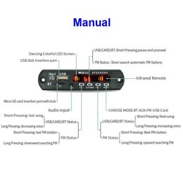 2024 Bluetooth 5.0 MP3/WMA/WAV/Ape/FLAC Decodificador Decodificador CAR AUDIO USB TF FM Módulo de rádio MP3 Bluetooth Music Player para Bluetooth 5.0 mp3