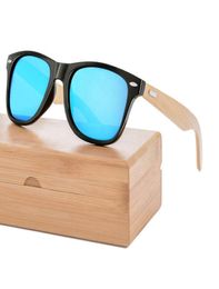 ECO Friendly Bamboo Products Wholale Custom Unisex Retro Mirror Wooden Bamboo Sunglass 2021 Bamboo8384915