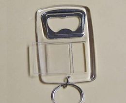 BlANK RECTANGLE BOTTLE OPENER KEYCHAINS LITE BEER METAL INSERT PO 50XLOT SHIP4982922