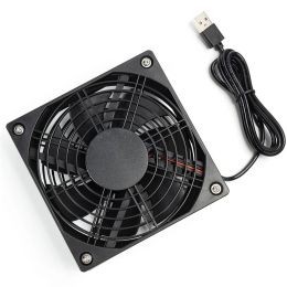 Pads USB Router Fan Cooler DIY PC Cooler TV Box Wireless Quiet DC 5V 120mm Fan 120x25x12cm Protective Mesh with Screws