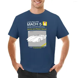 Men's Polos Mach 5 Service And Repair T-Shirt Anime Tees Men Clothes