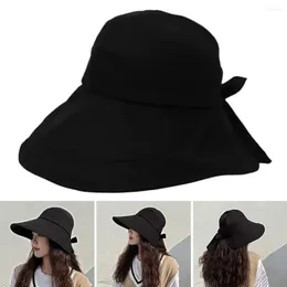 Wide Brim Hats Outdoor Women Foldable Uv Protection Visor Panama Hat Beach Cap Bucket Sun