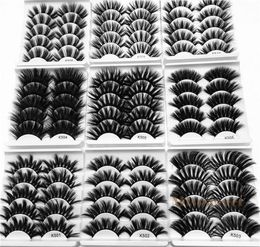 5PairPack 25mm Faux Mink Hair Lashes 3D Mink False Eyelashes Crisscross Thick 3D Eye Lashes Extension Handmade Eye Makeup Tools2140523