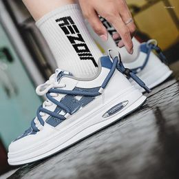 Casual Shoes 2024 Men Type Slate Haze Solid Color Trend Love Pattern Breathable Comfortable Sneakers