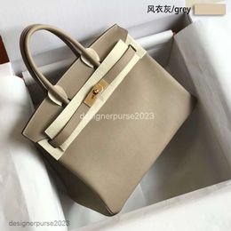 Top Tote Thread Calf Leather Lady Real Classic Togo Bag Genuine Designer Lychee Bags High Layer End Quality Handbag Lock Women's JKP5
