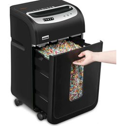 Powerful Home Office Shredder for Heavy-Duty Shredding - Ideal for Cutting Micro-Cut Sheets, CDs, and Credit Cards - Patent Cutter Technology - Suitable for Home Use