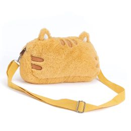 Cases Cute Fat Cat Plush Bag Compatible with Nintendo Switch OLED/Switch Lite/Switch Game Accessories Storage Case with Shoulder Strap